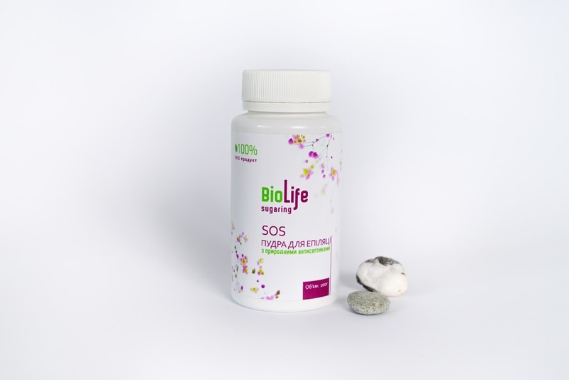 SOS пудра TM BioLife для эпиляции с природными антисептиками