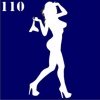Трафарети для біотату 6×6 см «Girl» - Зображення 21