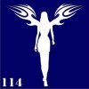 Трафарети для біотату 6×6 см «Girl» - Зображення 18