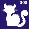 Трафарети для біо-тату 6×6 см «Котики» - Зображення 22