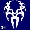 Трафареты для-био тату 6×6 см «Трайбл» — изображение 14