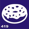 Трафареты для био-тату 6×6 см «Вкусности» — изображение 5