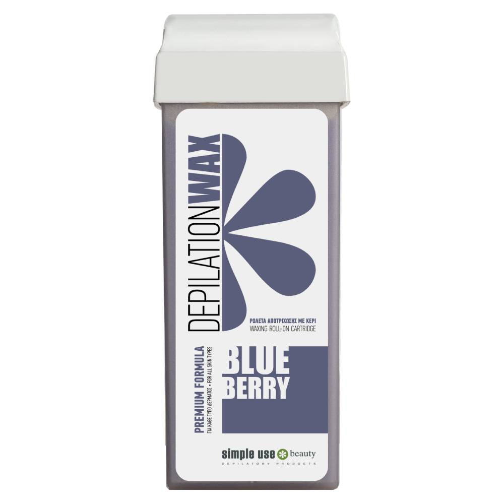 Теплый воск для депиляции в картридже Simple Use Beauty Blueberry