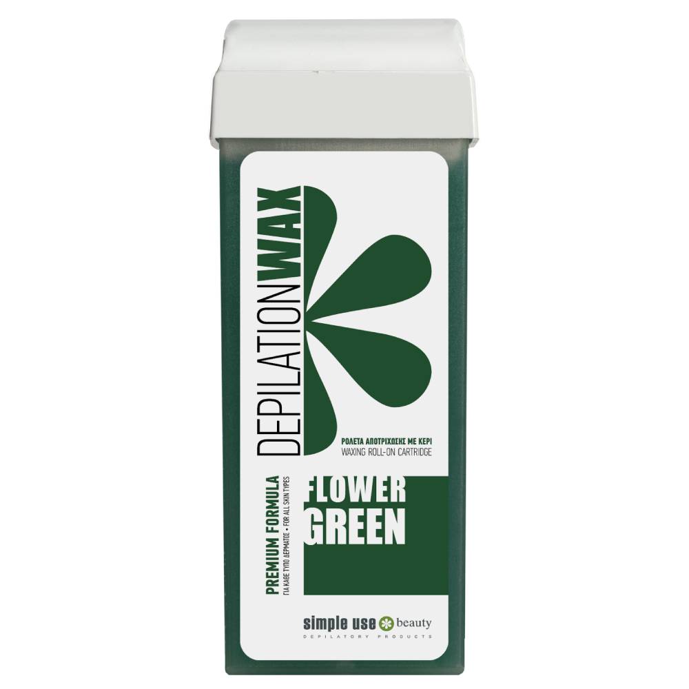 Теплый воск для депиляции в картридже Simple Use Beauty Flower Green
