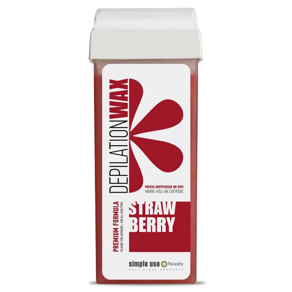 Теплый воск для депиляции в картридже Simple Use Beauty Strawberry