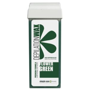 Теплый воск для депиляции в картридже Simple Use Beauty Flower Green