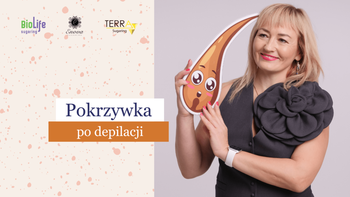 Pokrzywka po depilacji u klientki